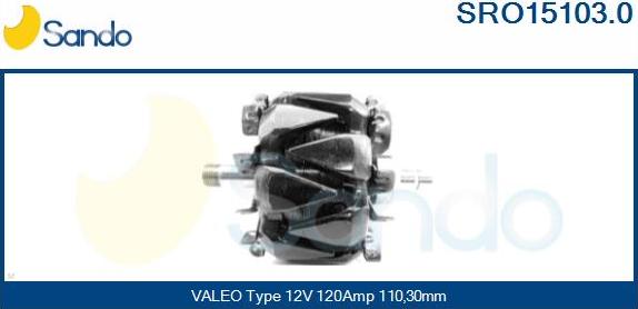 Sando SRO15103.0 - Rotors, Ģenerators autodraugiem.lv