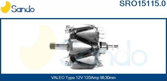 Sando SRO15115.0 - Rotors, Ģenerators autodraugiem.lv
