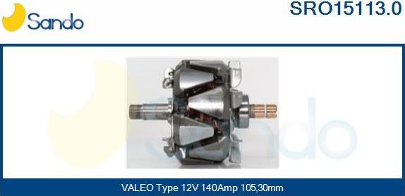 Sando SRO15113.0 - Rotors, Ģenerators autodraugiem.lv