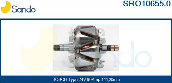 Sando SRO10655.0 - Rotors, Ģenerators autodraugiem.lv