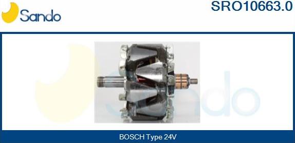 Sando SRO10663.0 - Rotors, Ģenerators autodraugiem.lv