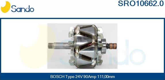 Sando SRO10662.0 - Rotors, Ģenerators autodraugiem.lv