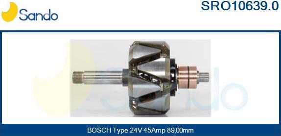 Sando SRO10639.0 - Rotors, Ģenerators autodraugiem.lv