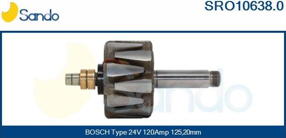 Sando SRO10638.0 - Rotors, Ģenerators autodraugiem.lv