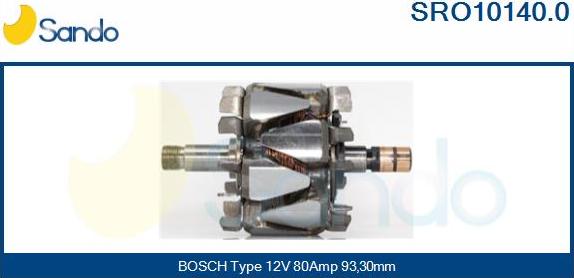 Sando SRO10140.0 - Rotors, Ģenerators autodraugiem.lv