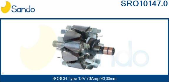 Sando SRO10147.0 - Rotors, Ģenerators autodraugiem.lv