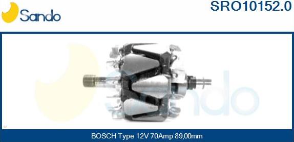 Sando SRO10152.0 - Rotors, Ģenerators autodraugiem.lv