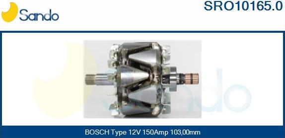 Sando SRO10165.0 - Rotors, Ģenerators autodraugiem.lv