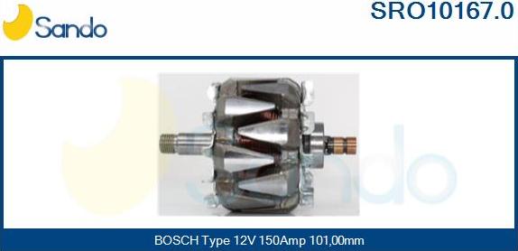 Sando SRO10167.0 - Rotors, Ģenerators autodraugiem.lv