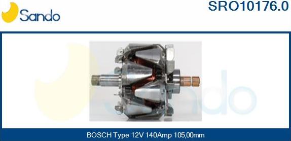 Sando SRO10176.0 - Rotors, Ģenerators autodraugiem.lv
