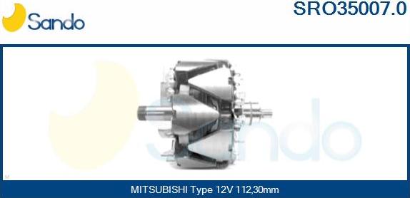 Sando SRO35007.0 - Rotors, Ģenerators autodraugiem.lv