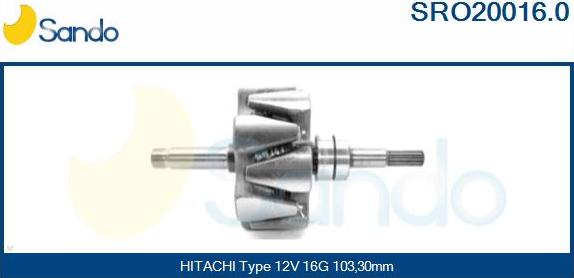 Sando SRO20016.0 - Rotors, Ģenerators autodraugiem.lv