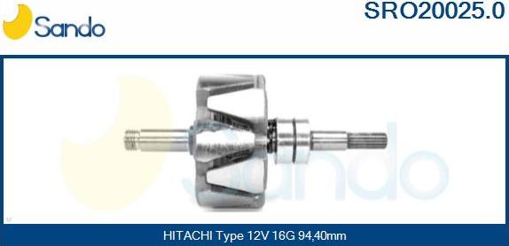 Sando SRO20025.0 - Rotors, Ģenerators autodraugiem.lv