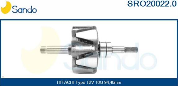 Sando SRO20022.0 - Rotors, Ģenerators autodraugiem.lv