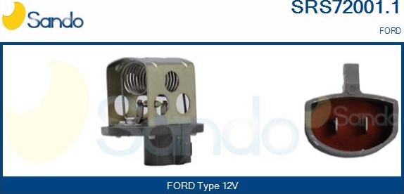 Sando SRS72001.1 - Papildus rezistors, Elektromotors-Radiatora ventilators autodraugiem.lv