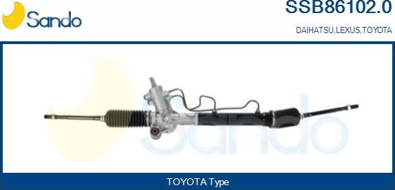Sando SSB86102.0 - Stūres mehānisms autodraugiem.lv