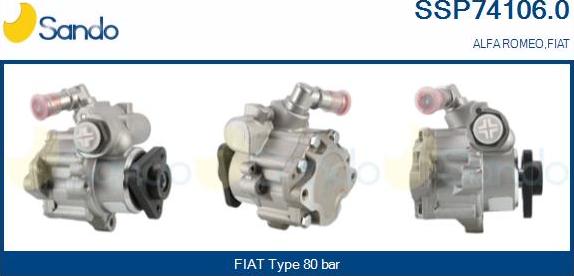 Sando SSP74106.0 - Hidrosūknis, Stūres iekārta autodraugiem.lv