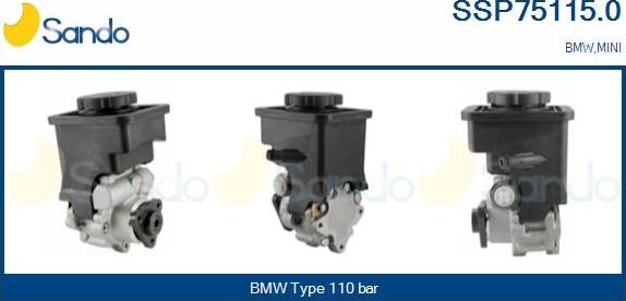 Sando SSP75115.0 - Hidrosūknis, Stūres iekārta autodraugiem.lv