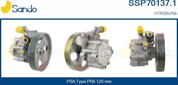 Sando SSP70137.1 - Hidrosūknis, Stūres iekārta autodraugiem.lv