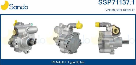 Sando SSP71137.1 - Hidrosūknis, Stūres iekārta autodraugiem.lv