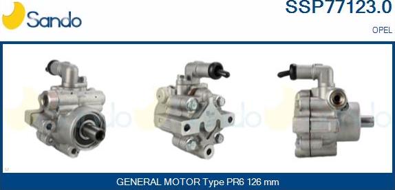 Sando SSP77123.0 - Hidrosūknis, Stūres iekārta autodraugiem.lv