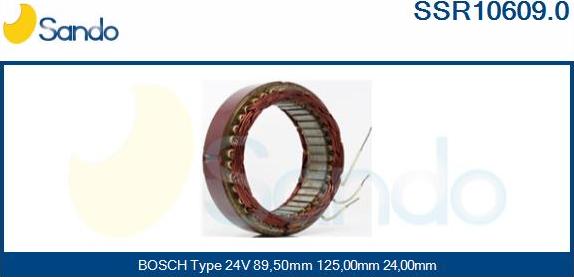 Sando SSR10609.0 - Stators, Ģenerators autodraugiem.lv