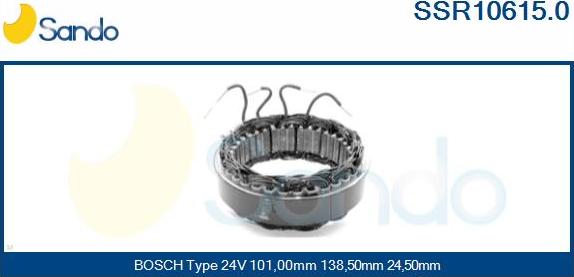 Sando SSR10615.0 - Stators, Ģenerators autodraugiem.lv