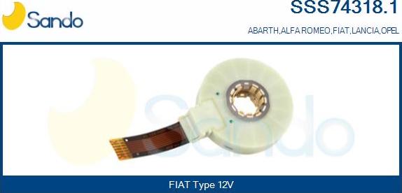 Sando SSS74318.1 - Pagrieziena leņķa devējs autodraugiem.lv