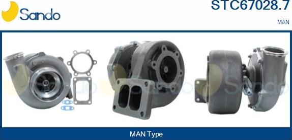 Sando STC67028.7 - Kompresors, Turbopūte autodraugiem.lv