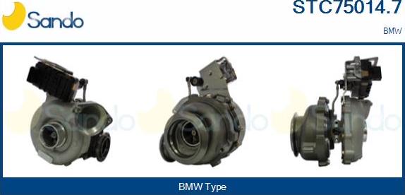 Sando STC75014.7 - Kompresors, Turbopūte autodraugiem.lv