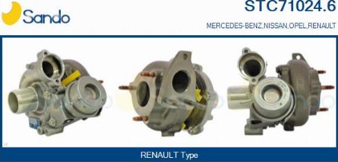 Sando STC71024.6 - Kompresors, Turbopūte autodraugiem.lv