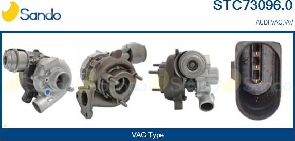 Sando STC73096.0 - Kompresors, Turbopūte autodraugiem.lv