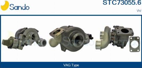 Sando STC73055.6 - Kompresors, Turbopūte autodraugiem.lv