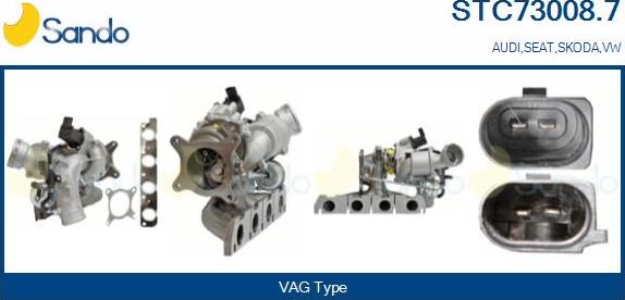 Sando STC73008.7 - Kompresors, Turbopūte autodraugiem.lv