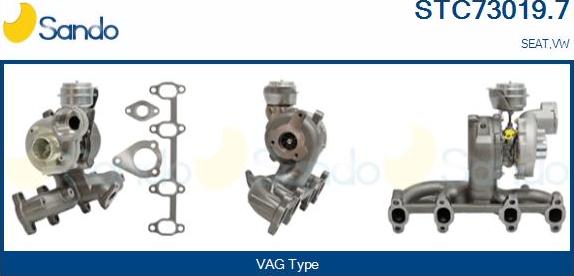Sando STC73019.7 - Kompresors, Turbopūte autodraugiem.lv