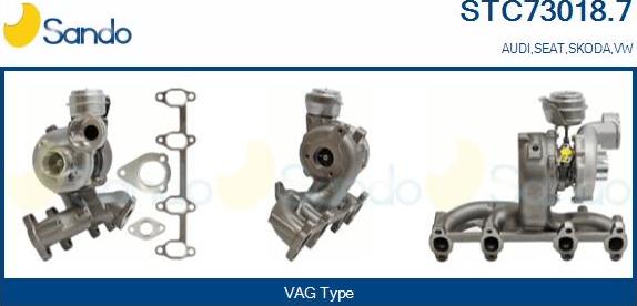 Sando STC73018.7 - Kompresors, Turbopūte autodraugiem.lv