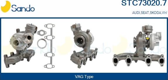Sando STC73020.7 - Kompresors, Turbopūte autodraugiem.lv