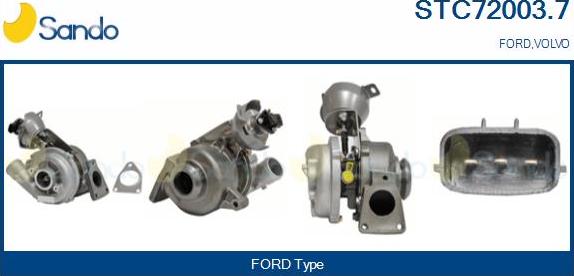 Sando STC72003.7 - Kompresors, Turbopūte autodraugiem.lv