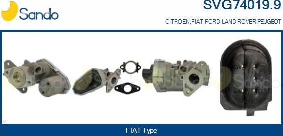 Sando SVG74019.9 - Izpl. gāzu recirkulācijas vārsts autodraugiem.lv
