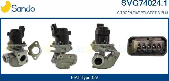Sando SVG74024.1 - Izpl. gāzu recirkulācijas vārsts autodraugiem.lv