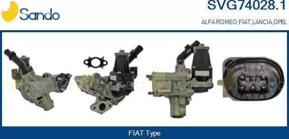 Sando SVG74028.1 - Izpl. gāzu recirkulācijas vārsts autodraugiem.lv
