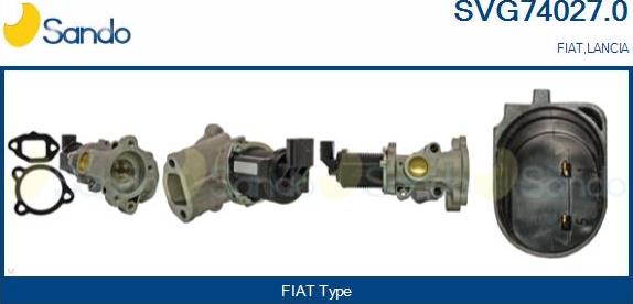 Sando SVG74027.0 - Izpl. gāzu recirkulācijas vārsts autodraugiem.lv