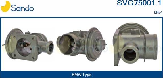 Sando SVG75001.1 - Izpl. gāzu recirkulācijas vārsts autodraugiem.lv