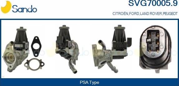 Sando SVG70005.9 - Izpl. gāzu recirkulācijas vārsts autodraugiem.lv