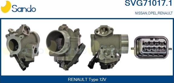 Sando SVG71017.1 - Izpl. gāzu recirkulācijas vārsts autodraugiem.lv