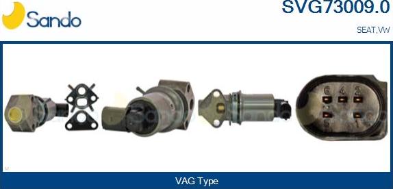 Sando SVG73009.0 - Izpl. gāzu recirkulācijas vārsts autodraugiem.lv