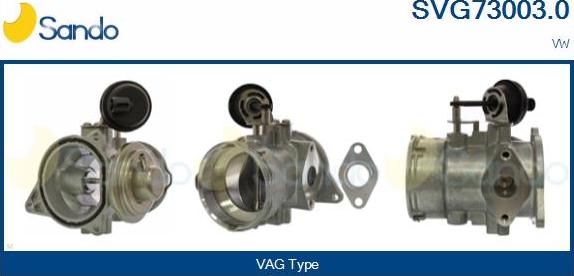 Sando SVG73003.0 - Izpl. gāzu recirkulācijas vārsts autodraugiem.lv