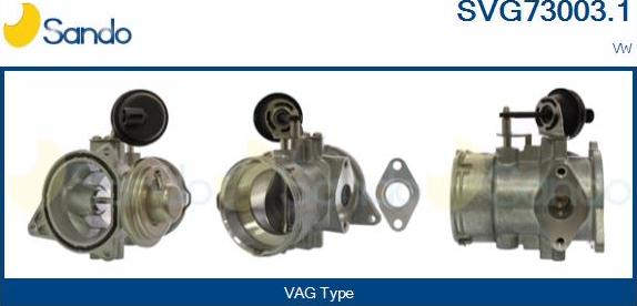 Sando SVG73003.1 - Izpl. gāzu recirkulācijas vārsts autodraugiem.lv