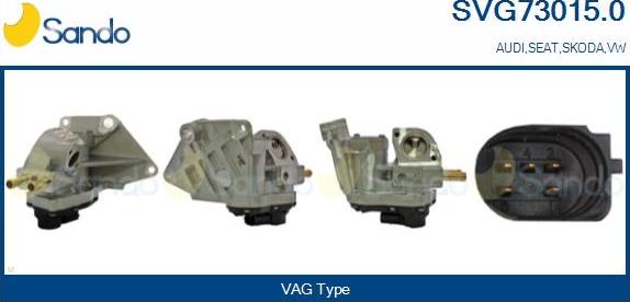 Sando SVG73015.0 - Izpl. gāzu recirkulācijas vārsts autodraugiem.lv