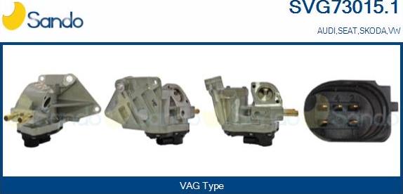 Sando SVG73015.1 - Izpl. gāzu recirkulācijas vārsts autodraugiem.lv